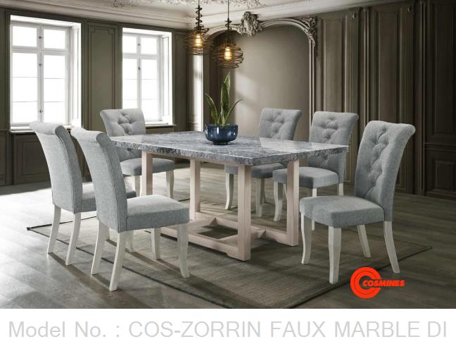 COS-ZORRIN FAUX MARBLE DINING